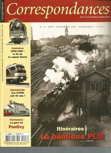 CORRESPONDANCES N°08 BANLIEUE PLM / 67000 /VAPEUR OUEST / PONTIVY /APPAREIL VOIE - Picture 1 of 2