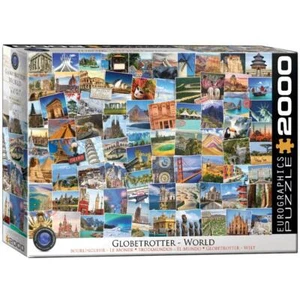 Eurographics Jigsaw Puzzle;  Globetrotter - World;  2,000 pieces - Picture 1 of 2