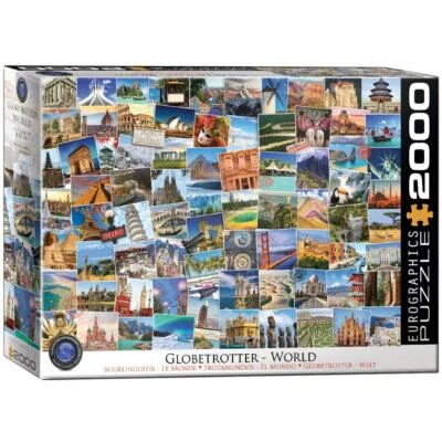 Eurographics Jigsaw Puzzle;  Globetrotter - World;  2,000 pieces - Image 1 of 2
