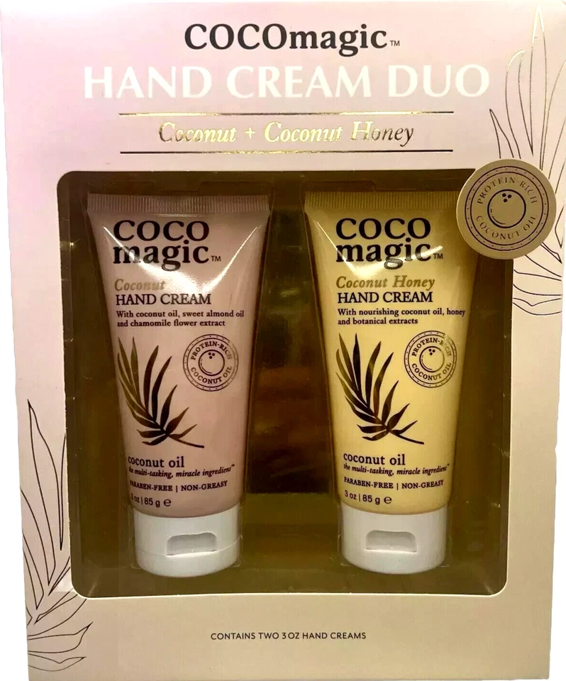 2Pcs CocoMagic Coconut Honey Hand Cream & Coconut Hand Cream 3oz each NEW!! - Image 1 of 1
