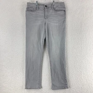 Athleta Gray Denim Sculptek Skinny Cropped Jeans Womens Mid-Rise Casual Size 12 - Picture 1 of 17