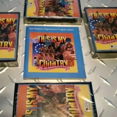 This is My Country 4 Cassette Tapes & Reader's Digest Music Program Sealed  - Image 1 of 3