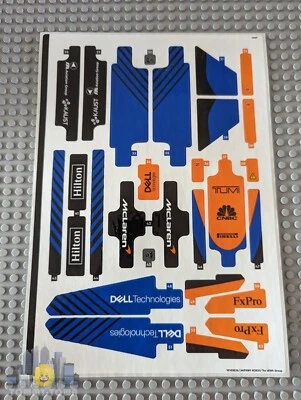 LEGO Technic AUFKLEBERBLATT 2 NUR für 42141 McLaren Formel 1 Rennwagen VERSION 2