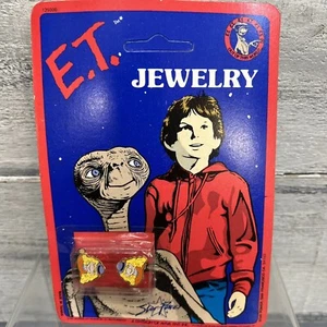 De colección E.T. Pendientes de peluca extraterrestre 1982 Universal Studios Star Power - Imagen 1 de 7