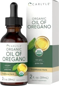 Organic Oil of Oregano | 2 fl oz Liquid | Vegan, USDA Certified | by Carlyle - Picture 1 of 7