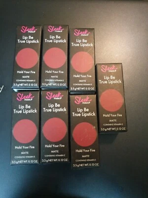 Sleek MakeUP Lip Be True Lipstick Hold Your Fire Matte  0.12 oz LOT OF 7 - Image 1 of 2