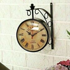 Victoria Station Double Sided Railway Functional Wall Clock Home/Office Decor
