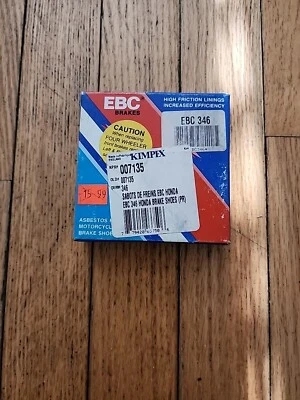 Zapatas de freno EBC 346 HONDA  Foto 1 de 3