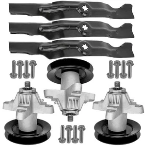 Spindle & Blade for Troy-Bilt 17BF2ACP211 17WF2ACP011 17WF2ACP211 50" 3x - Picture 1 of 8