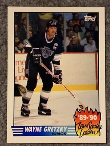 Topps Wayne Gretzky 1990 equipo puntaje líderes #12 rápido seguro envío gratuito - Imagen 1 de 2