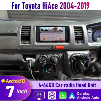 Camera Apple Carplay Android auto Head Unit Head unit For Toyota Hiace 2004-2019 - image 1 of 4
