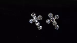 ARETES COMUNION RECUERDOS CRUZ COMMUNION CROSS EARRINGS FAVORS FAITH CROSS - Picture 1 of 3