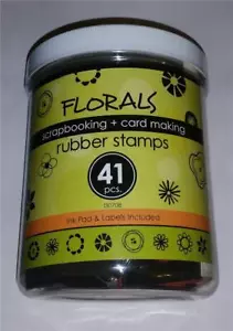 Inkadinkado Rubber Stamp Set 41 Pieces - Floral, Butterfly, and more!!! 130708 - Picture 1 of 1