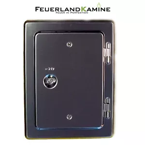 Kamintür Edelstahl VA Schlot Reinigungsverschluss Schornsteintür 14x20 cm Neu - Bild 1 von 2