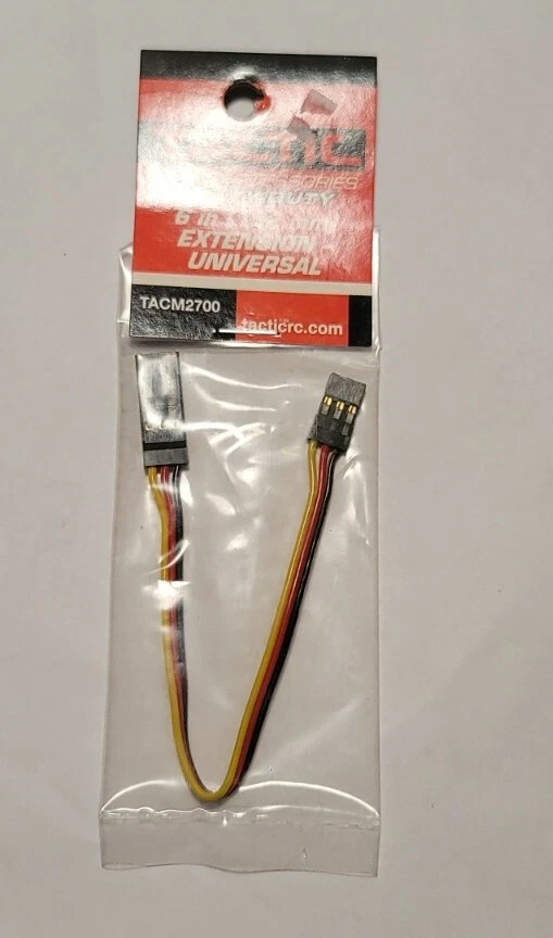 Tactic Servo Extension 6" 152mm Universal Rc Airplane Boat Car TACM2700 - Image 1 of 1