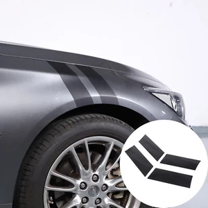 Auto Fender Hood Vinyl Decal Racing Overlay Stripe Stickers For Infiniti Q50 Q60 - Picture 1 of 11