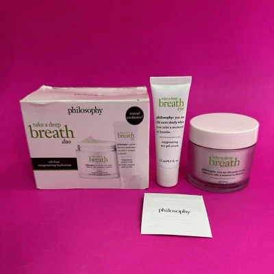 Philosophy Take A Deep Breath DUO Moisturizer  2oz With Eye Cream 0.5ml NEW - Image 1 of 4