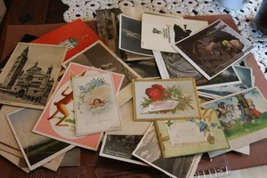 kleines Konvolut Karten usw.   ca. 30-60er Jahre ?? - Picture 1 of 5