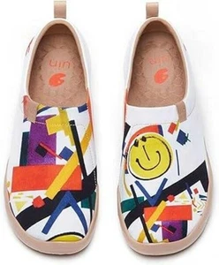 UIN Scarpe da Viaggio Uomo Passeggio Mocassini Casual in Tela,Bella Riunione U,TG. 8,5 - Foto 1 di 5