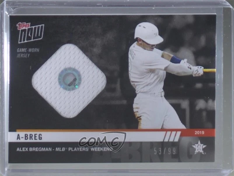 2019 Topps Now Players Weekend Relics Black /99 Alex Bregman #PW-69C - Image 1 of 2