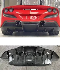 Dry carbon fiber rear diffuser for 2021 model Ferrari F8 spider - Picture 1 of 1