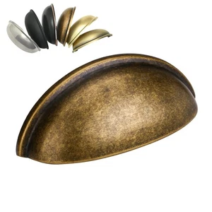 12 Pack Drawer Bin Cup Pulls Dresser Pulls for Cabinets Brass Bronze - 3 Inch... - Bild 1 von 8