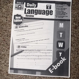 Daily Language Review, Grade 4 - Printed Sheets By Evan Moor - NEW - Bild 1 von 10