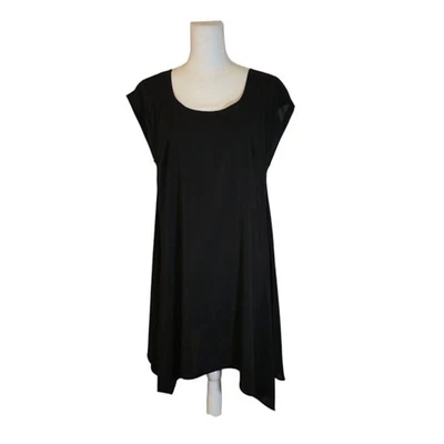 Vestido recto Asos para mujer talla 8 negro pañuelo dobladillo caprichoso oscuro academia Foto 1 de 4