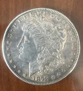 1878 S Morgan Dollar - XF + Authentic Coin - Picture 1 of 2