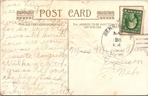 GOLDPATH: US POSTCARD 1915 BENNINGTON,NE.GOLDEN MEMORIES,TULIPS CV788_P08 - Picture 1 of 2
