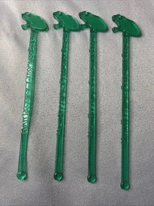 Hyatt Regency, Cerromar Beach, Swizzle Stick/garnish Pick Frog Lot Of 4 - Picture 1 of 5