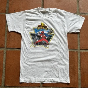 Vintage 1990s Mighty Morphin Power Rangers Graphic T-Shirt Youth Boys XL - Bild 1 von 7