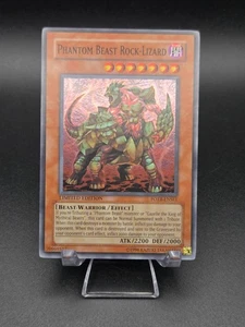 Phantom Beast Rock-Lizard FOTB-ENSE1 YuGiOh Force of the Breaker 2007 Super Rare - Picture 1 of 2