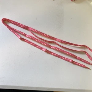 Cat Paw Print Shoe Laces 28” Fits Most Kids Sneakers Pink - Picture 1 of 5