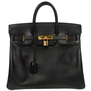Hermes Black Box Calf Haut a Courroies 32 Handbag □A 6M 186201 - Picture 1 of 10