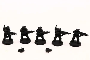 Warhammer 40k Astra Militarum Imperial Guard x5 Primed Metal OOP - Picture 1 of 4