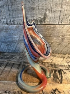 Vtg Art Brown Vase With Swirled Base Home Decor - Picture 1 of 10