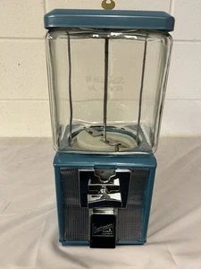 NORTHWESTERN VENDING SWEET GUMBALL MACHINE MAYAN TURQUOISE (GLASS) - Picture 1 of 4