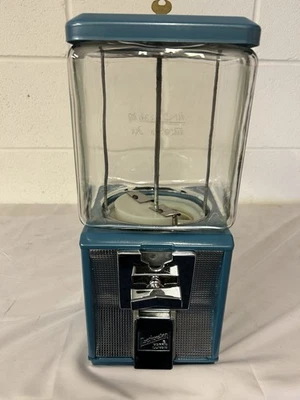 NORTHWESTERN VENDING SWEET GUMBALL MACHINE MAYAN TURQUOISE (GLASS) - Image 1 of 4