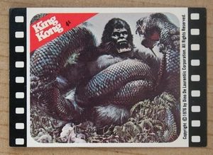 1976 Topps King Kong Sticker Trading Card #3A Kong - Picture 1 of 2