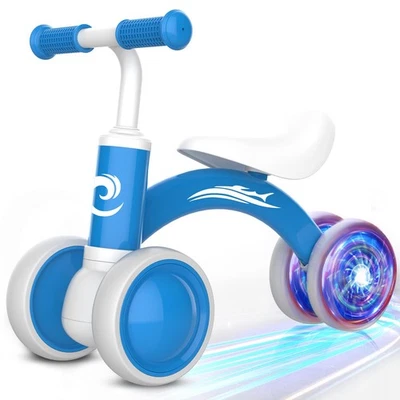 Colorful Lighting Baby Balance Bike Toys for 1 Year Old Boy Girl Gifts, 10-36 - Image 1 of 4
