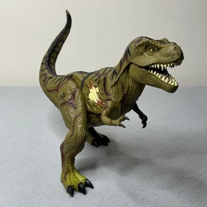 "Figura de 12"" Jurassic Park III 3 ultra grande Re-A-A-Tak verde Tyrannosaurus T-rex" - Imagen 1 de 12