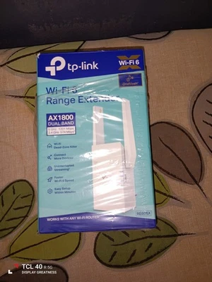 TP-Link RE605X Ripetitore Mesh WiFi 6 AX1800Mbps, 2 Antenne Esterne, Amplificato - Immagine 1 di 3
