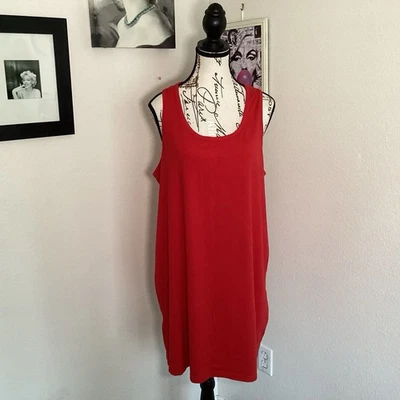 Mini Vestido Desteñido Glory Rojo Ojales Talla 2X (20) Foto 1 de 4