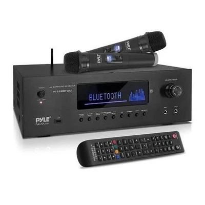 Pyle PT888BTWM 1000W Bluetooth Home Theater Karaoke Receiver - 5.2-Ch Stereo - Image 1 of 3