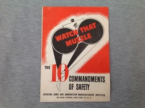 Vintage Die 10 Gebote der Waffensicherheit Broschüre - Bild 1 von 8