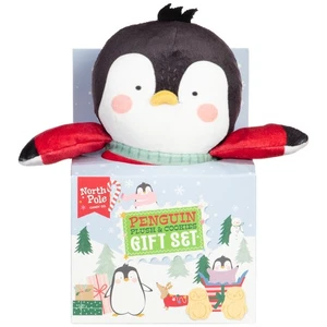 Penguin Plush & Cookies Gift Set Perfect Christmas Gift Set - Picture 1 of 7
