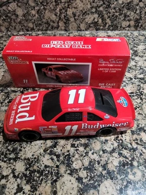 Bill Elliott #11 Budweiser 1993 Racing Champions escala 1:24 Diecast Bank 1/7500 Foto 1 de 4