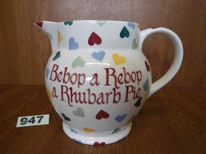 Raro Emma Bridgewater 3 Pintas Jarra / Jarra - Corazones de Polka / Bebop a Rebop - Imagen 1 de 11