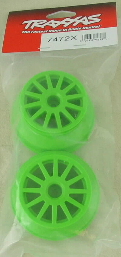 Traxxas 1/10th Scale Rally Car Green Wheels (2pcs) 12mm Hex, 2.2/3.0 TRA7472X - Image 1 of 1